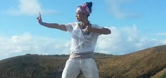 women practicing tai chi