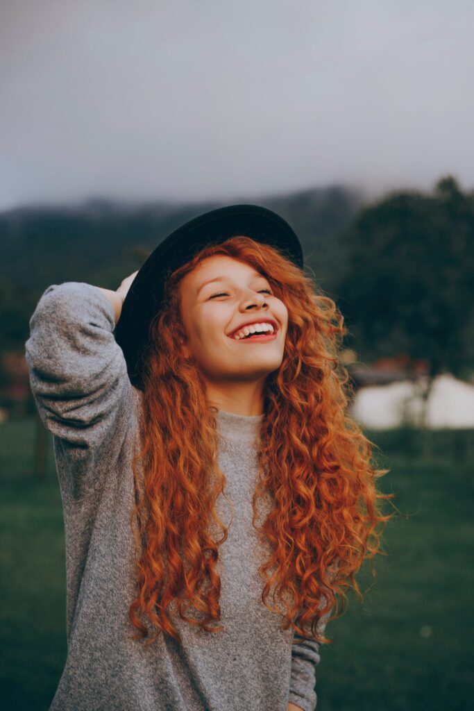 women happy and smiling